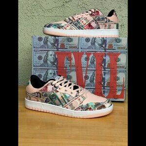 Size 10 - Kito Wears Root Of All Evil NIB Low Dunk Casual Preppy Sneakers Shoes